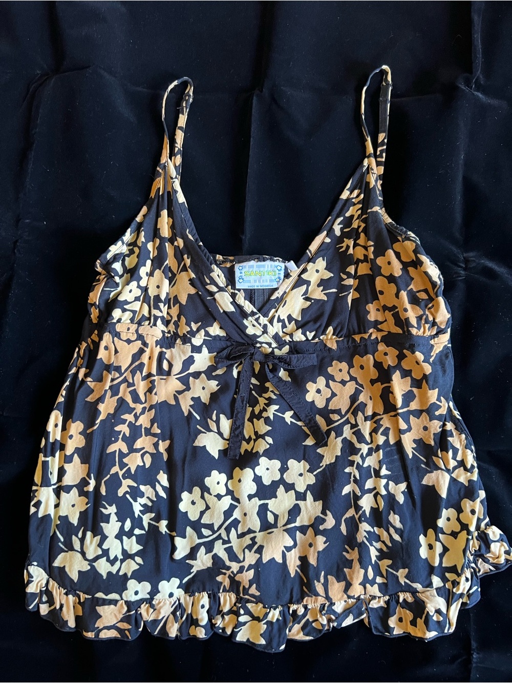 Floral Camisole with zipper in back